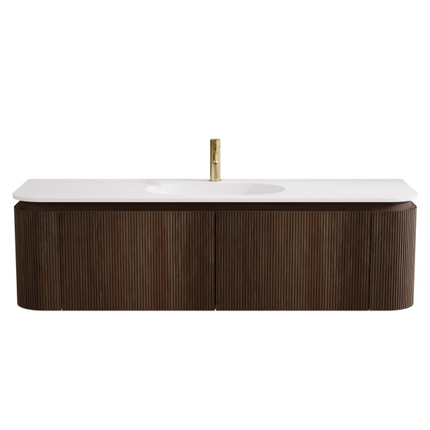 Yallingup Mocha Oak Wall Hung Vanity 1500mm Single Basin 