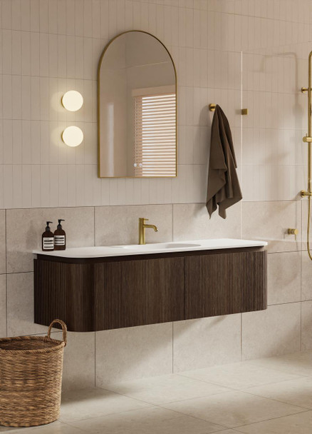 Yallingup Mocha Oak Wall Hung Vanity 1500mm Single Basin 
