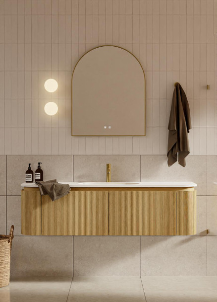 Yallingup American Oak Wall Hung Vanity 1500mm Single Basin 