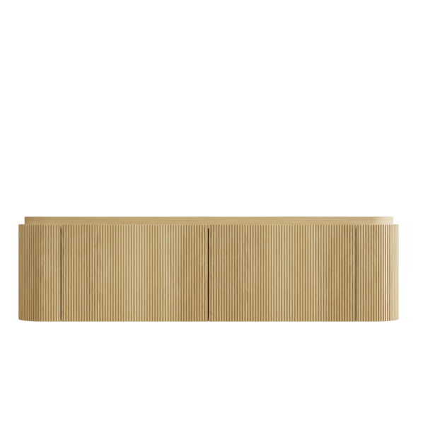 Yallingup American Oak Wall Hung Vanity 1500mm Double Basin