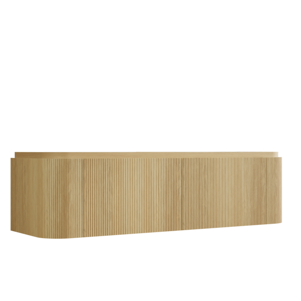 Yallingup American Oak Wall Hung Vanity 1500mm Double Basin