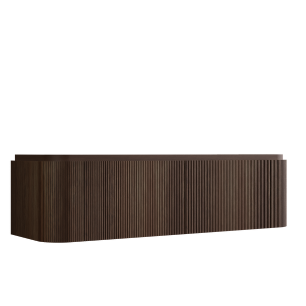 Yallingup Mocha Oak Wall Hung Vanity 1800mm Double Basin