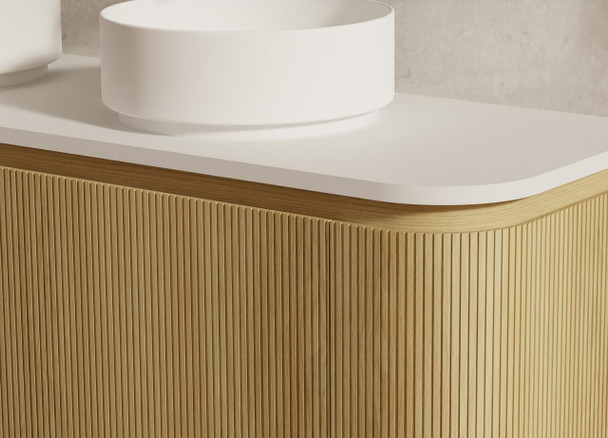 Yallingup American Oak Wall Hung Vanity 1800mm Double Basin 