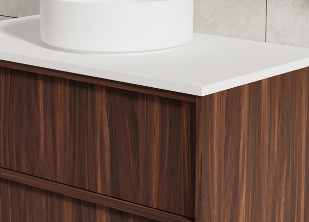 Flinders Black Walnut Wall Hung Vanity 900mm 