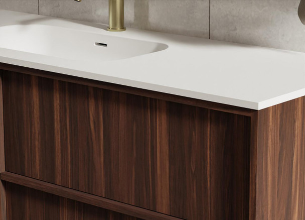 Flinders Black Walnut Wall Hung Vanity 1500mm Single Basin 