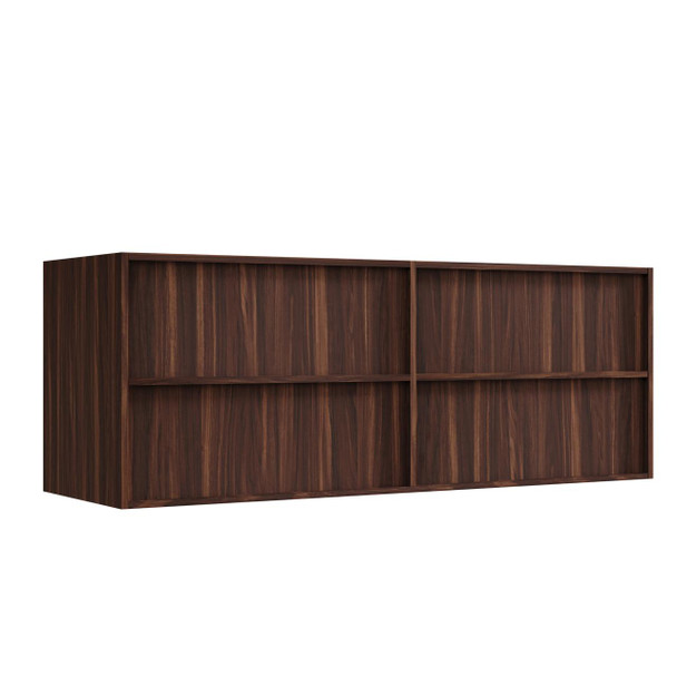 Flinders Black Walnut Wall Hung Vanity 1500mm Double Basin 