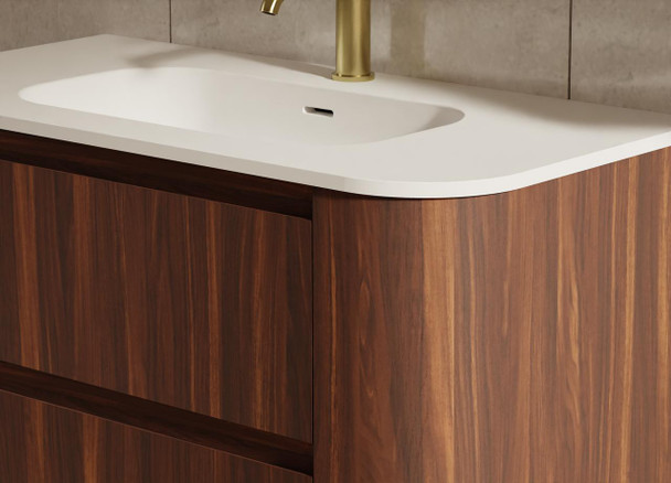Karijini Black Walnut Wall Hung Vanity 750mm 