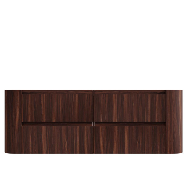 Karijini Black Walnut Wall Hung Vanity 1500mm Single Basin 