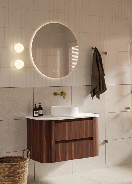 Karijini Black Walnut Wall Hung Vanity 750mm 
