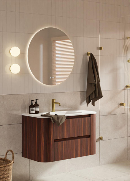 Karijini Black Walnut Wall Hung Vanity 750mm 