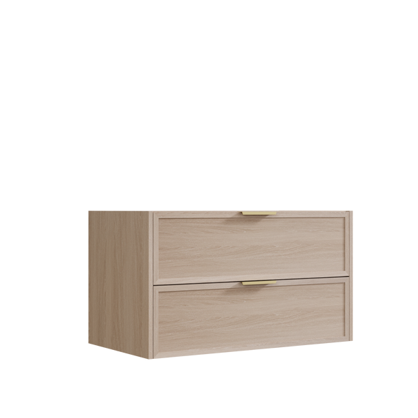 Bayside Washed Oak Wall Hung Vanity 750mm