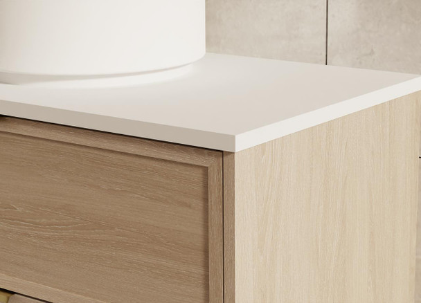 Bayside Washed Oak Wall Hung Vanity 750mm 