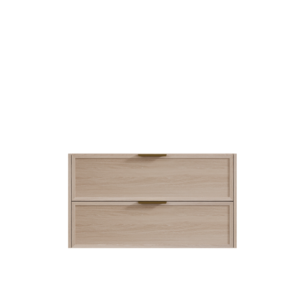 Bayside Washed Oak Wall Hung Vanity 900mm