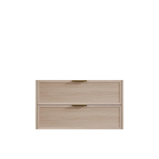 Bayside Washed Oak Wall Hung Vanity 900mm 