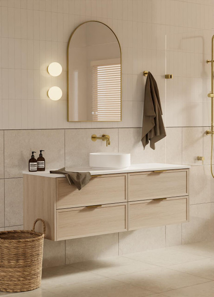 Bayside Washed Oak Wall Hung Vanity 1200mm 