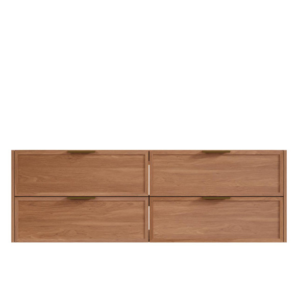 Bayside Century Teak Wall Hung Vanity 1200mm 