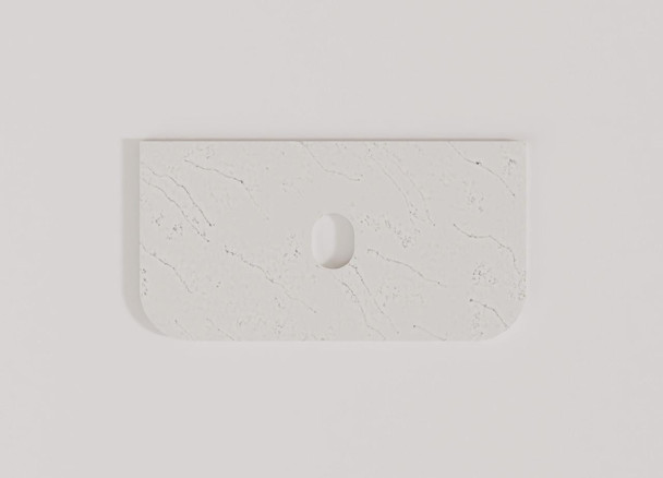 Vanity Marble Stone Top 750*460*20mm – R125 Front Corners 
