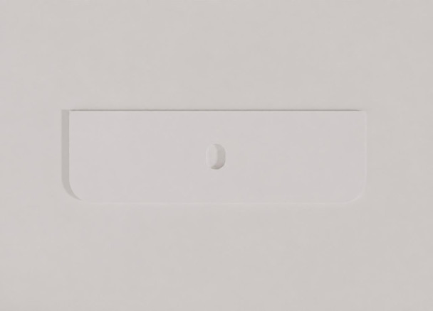 Vanity White Stone Top Single Basin 1500*460*20mm – R125 Front Corners 