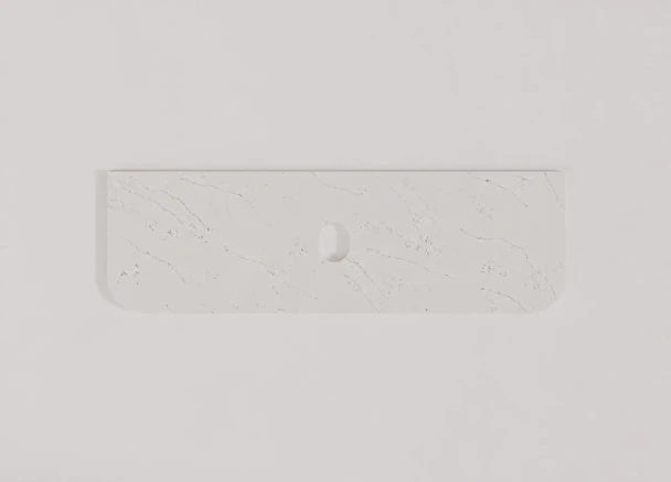 Vanity Marble Stone Top Single Basin 1500*460*20mm – R125 Front Corners 