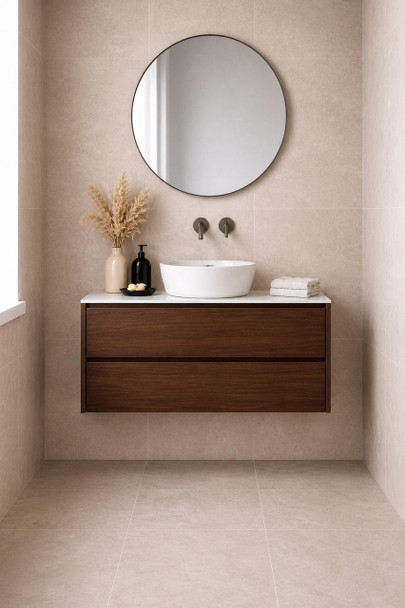 Willow Walnut Wall Hung Vanity 750mm 