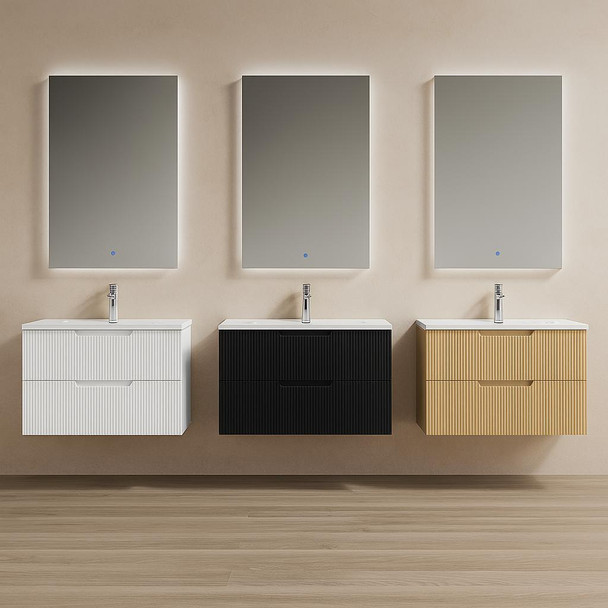 Ida White Wall Hung Vanity 600mm 