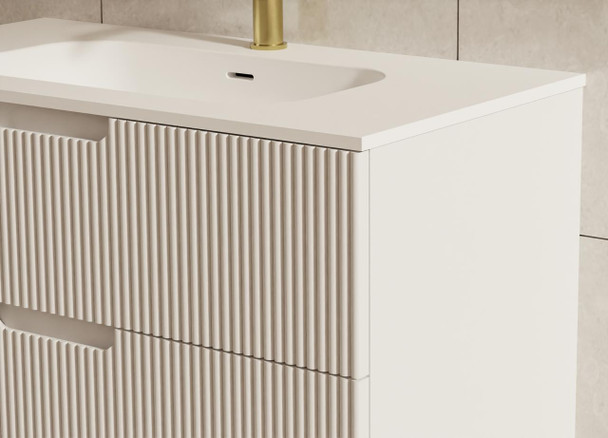 Ida White Wall Hung Vanity 900mm 