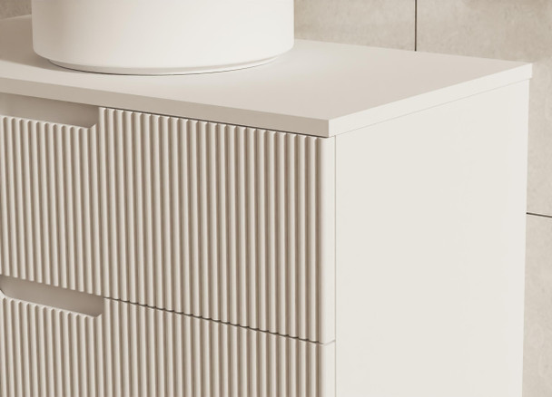 Ida White Wall Hung Vanity 900mm 