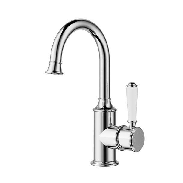 Charlotte - Chrome Gooseneck Basin Mixer