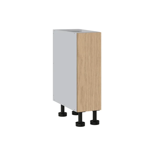 Base Cabinet 250mm with 1 Door in Ecru Oak Woodmatt Polytec