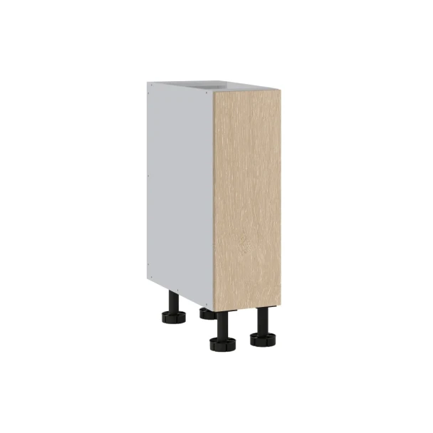 Base Cabinet 250mm with 1 Door in Coastal Oak Woodmatt Polytec