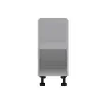 Base Cabinet 400mm with 1 Door in Aston White Smooth Polytec 