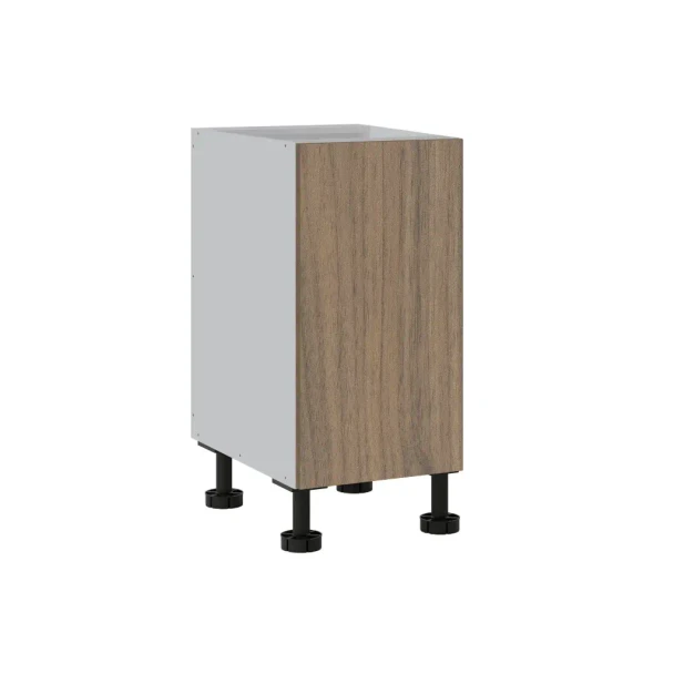 Base Cabinet 400mm with 1 Door in Notaio Walnut Woodmatt Polytec 