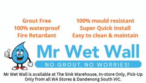 Mr Wet Wall available at The Sink Warehouse