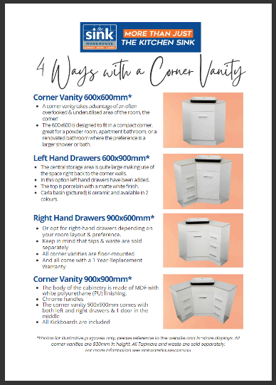 4 Ways with a Corner Vanity