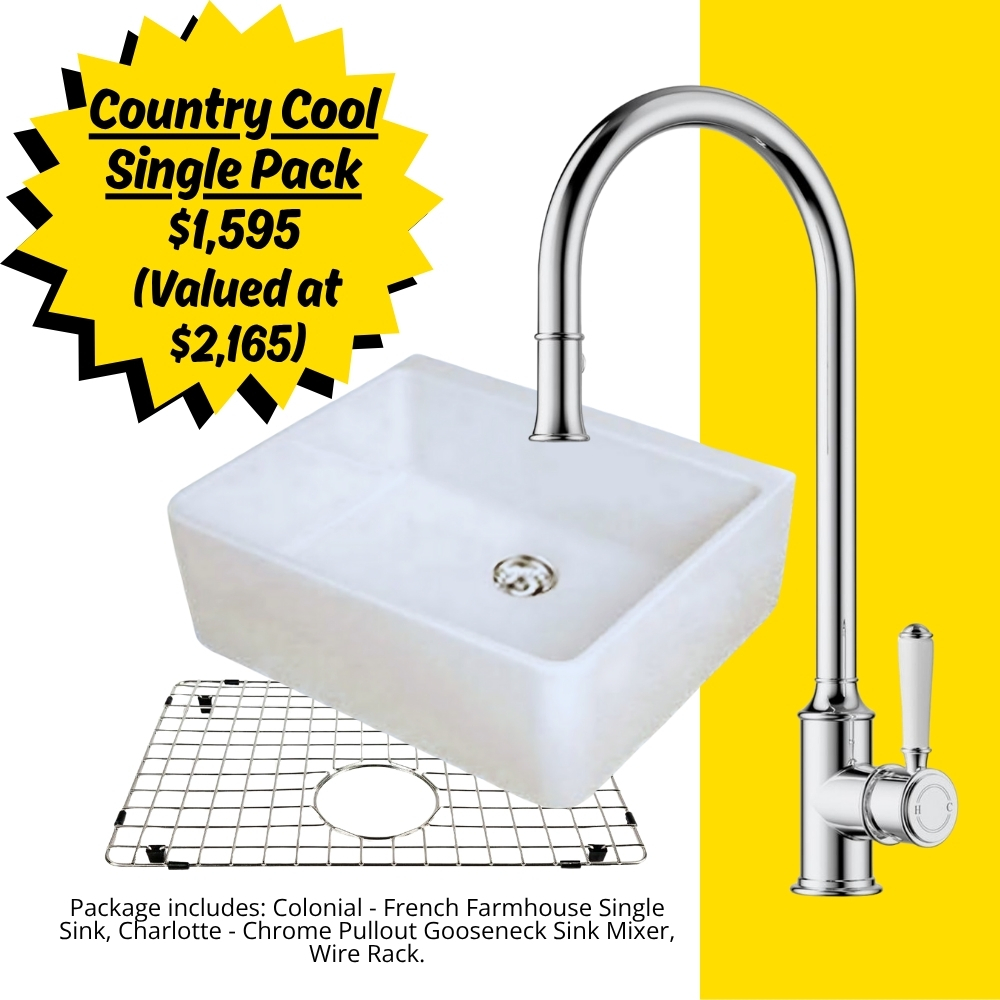 Black Friday Country Farmhouse kitchen sink package