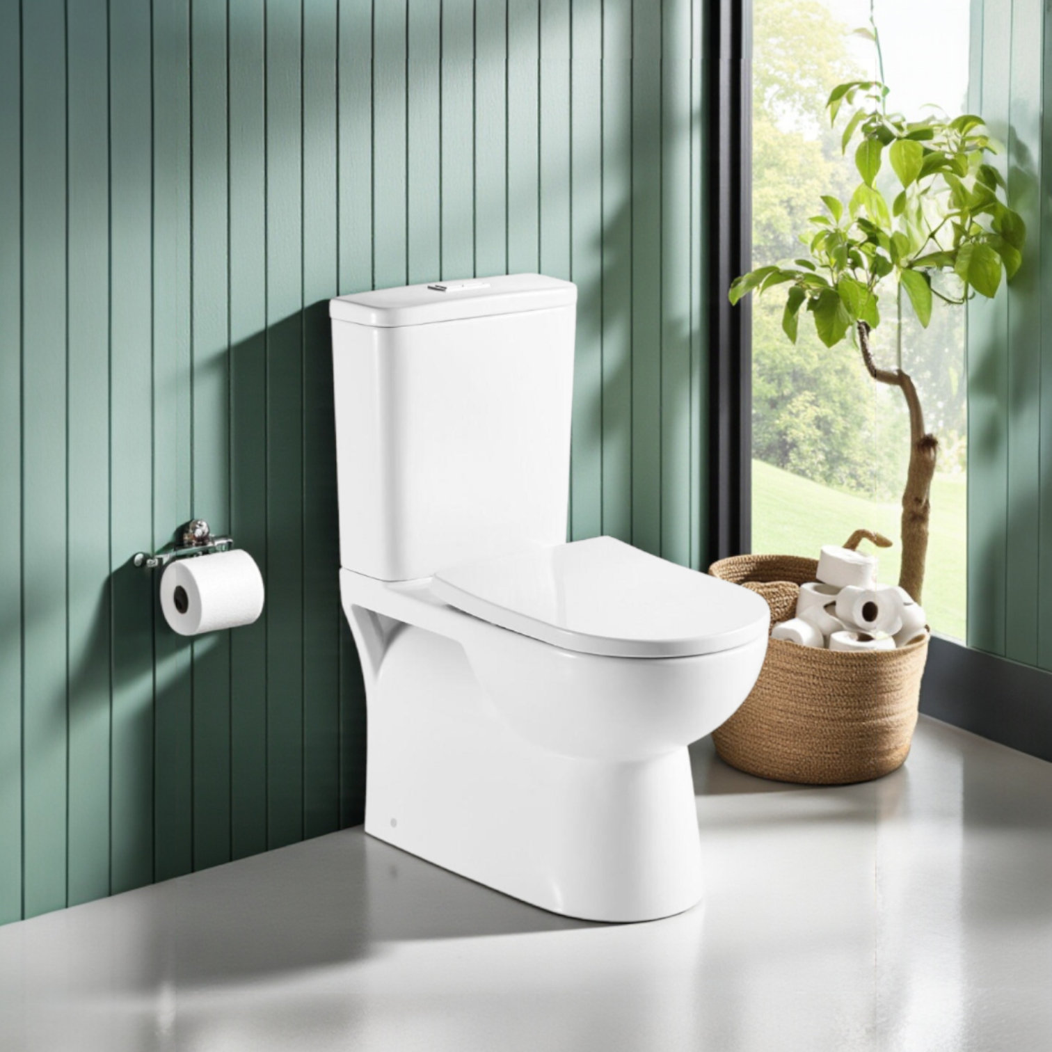 Odesa Rimless Toilet Suite with hygienic glaze