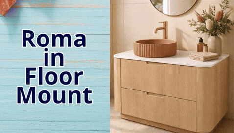 NEW Roma Floor Mount Bathroom Vanities
