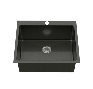 Quadro 56L - Gun Metal Laundry Trough