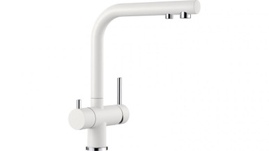 Fontas White Sink & Water Filter Mixer Inc Water Filter Unit