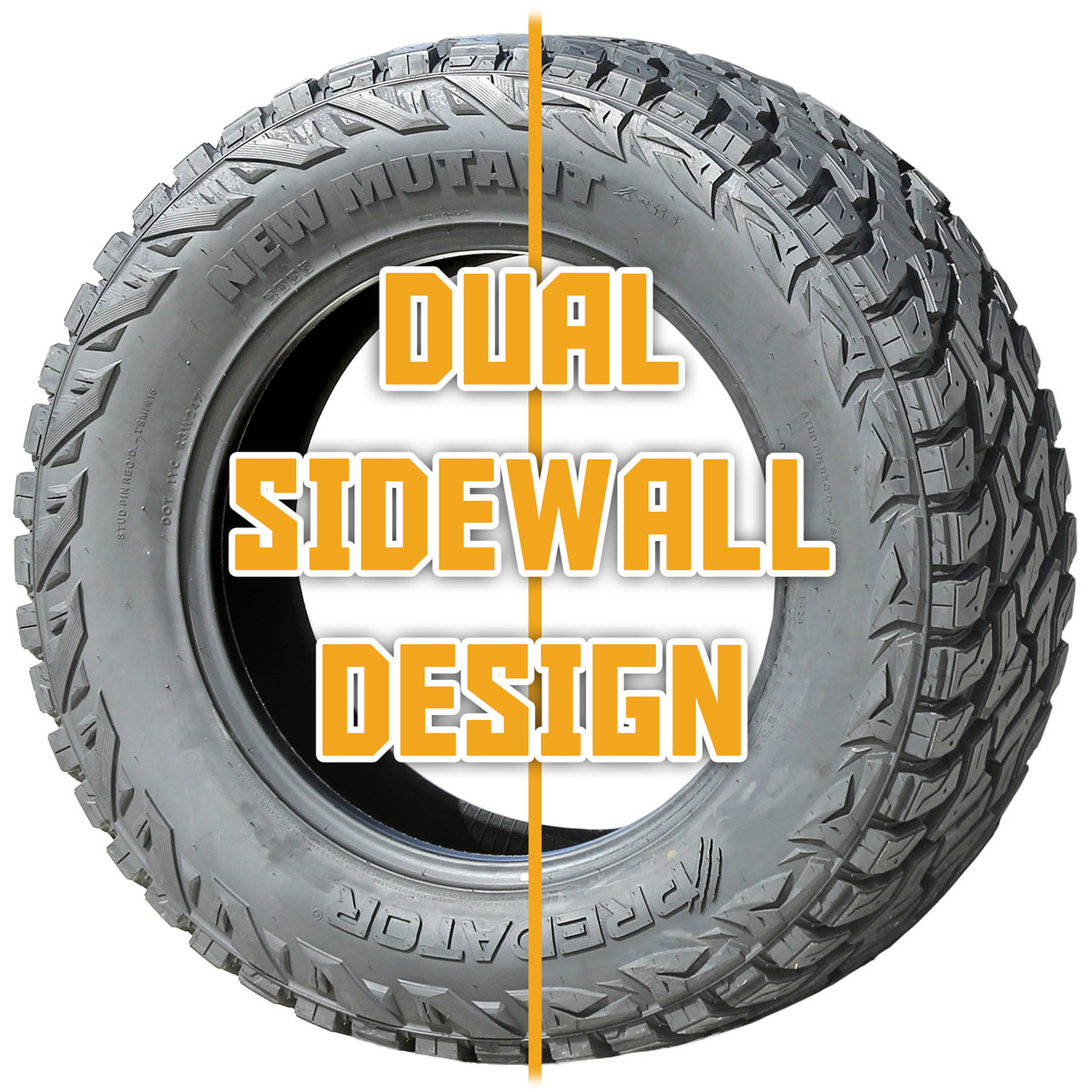 Predator New Mutant XRT LT 35X13.50R26 118Q E (10 Ply) RT R/T Rugged Terrain Tire Predator New Mutant XRT LT 35X13.50R26 118Q E (10 Ply) RT R/T Rugged Terrain Tire