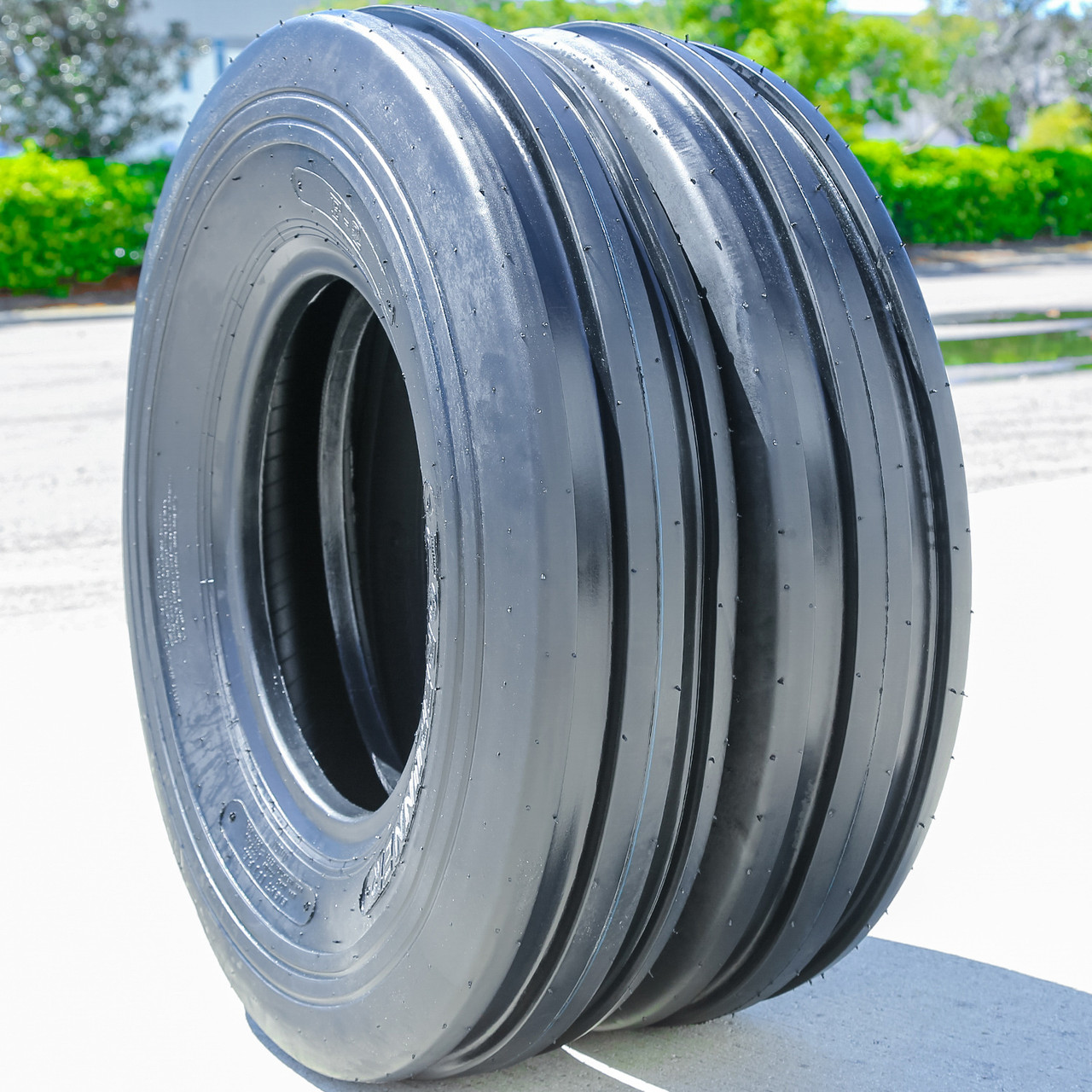 2 Forerunner QH621 Tractor Tires 7.5-16 Load Range D 8 Ply - Tube Type (TT)