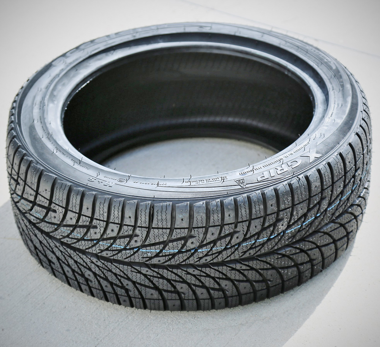 4 New Accelera X-Grip 195/55R15 89H XL Winter Tires – Studdable, Black Sidewall - View #2