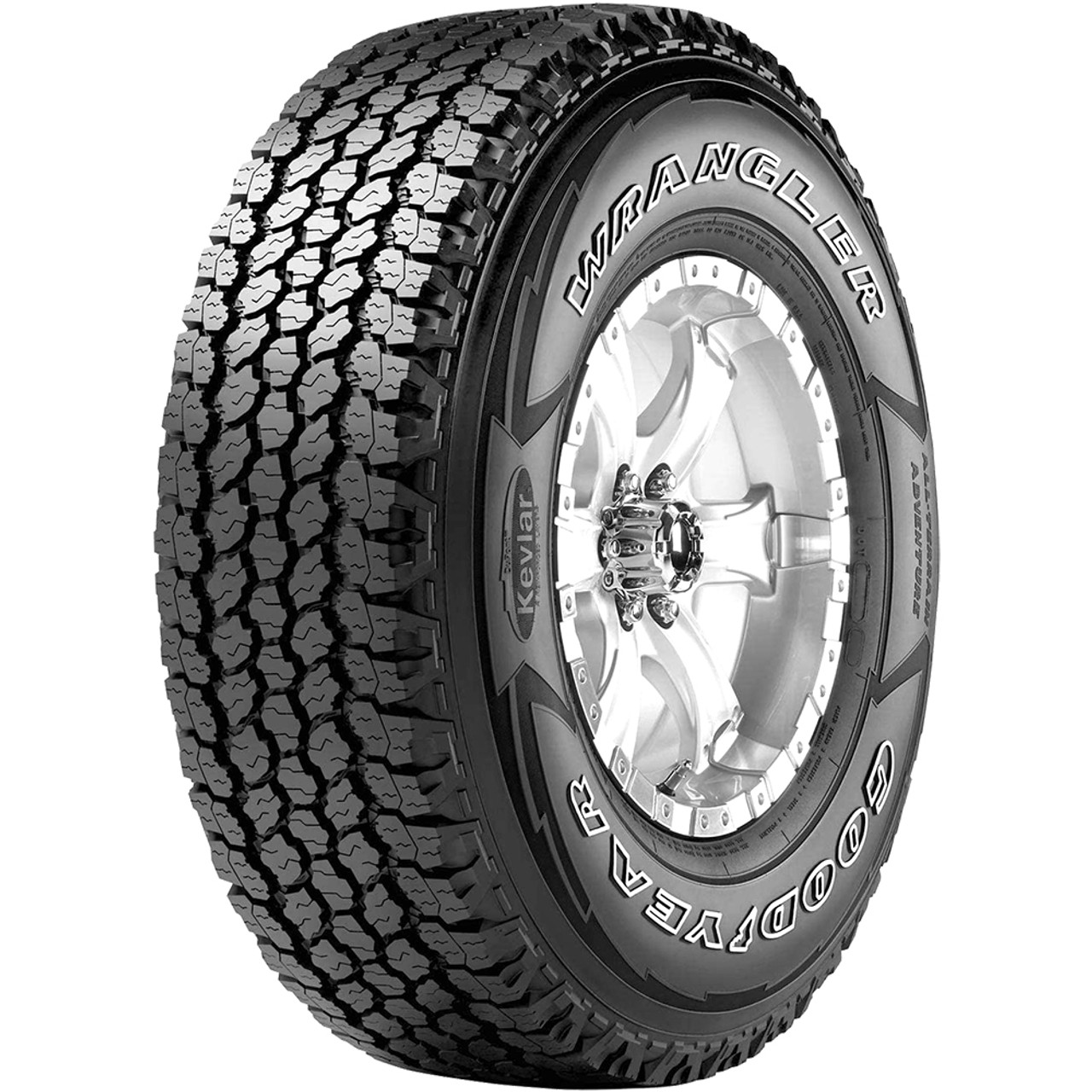 入荷nowオンラインストア Goodyear Wrangler 255 Kevlar With Adventure All-Terrain タイヤ・ホイール