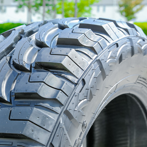 Set Of 4 Red Dirt Road RD-6 M/T Mud Terrain Tires - LT 33X12.50R18 Load Range E (10-Ply) For Trucks & SUVs