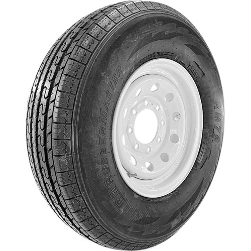 RubberMaster RM76 ST 235/85R16 132/127L G (14 Ply) 16x6 Trailer 8 x 6.5 White Modular Assembly
