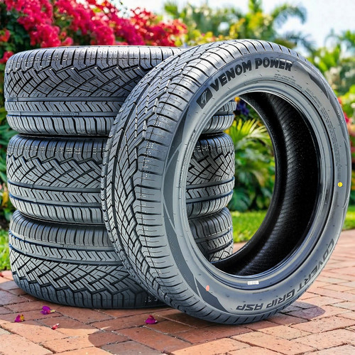 ③RV03 235\50r18 2023 7部 アルミ　8J 114.3✖️5穴 Venom Power Covert Grip ASP 235/50R18 ZR 101W XL