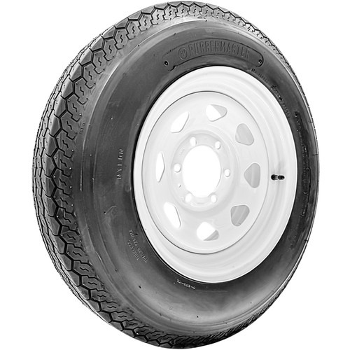 RubberMaster S258 ST 205/75D15 F78-15 C 6 Ply 6 on 5.5 Eight Spoke Assembly