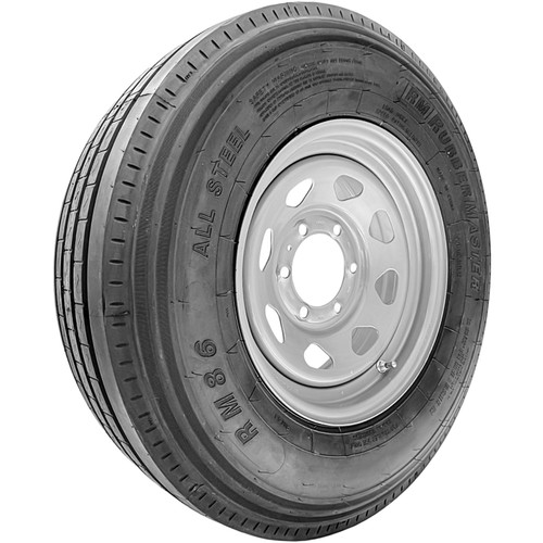 RubberMaster RM86 ST 225/75R15 119/114M F (12 Ply) 15x6 6 x 139.7 Silver Eight Spoke