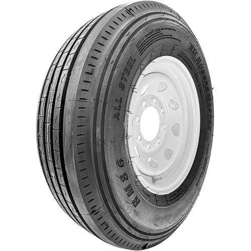 RubberMaster RM86 ST 235/80R16 129/125M G (14 Ply) 16x6 8 x 165.1 White Eight Spoke