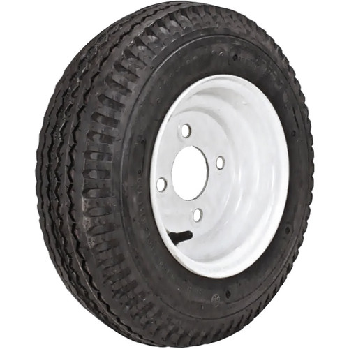 Loadstar K353 ST 5.70-8 C (6 Ply) 4 x 4 Solid White Tire and Wheel Assembly